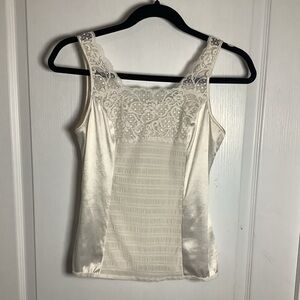 Vintage lace and satin camisole